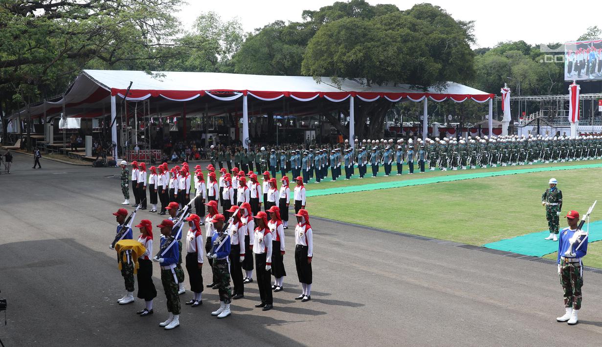 Foto Semangat Paskibraka Nasional 2019 Latihan Gladi Kotor Di Istana Foto Liputan6 Com