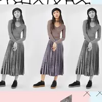 Padu padankan pleated skirt supaya tampil menarik. (Image: topshop.com. DI: Muhammad Iqbal Nurfajri)