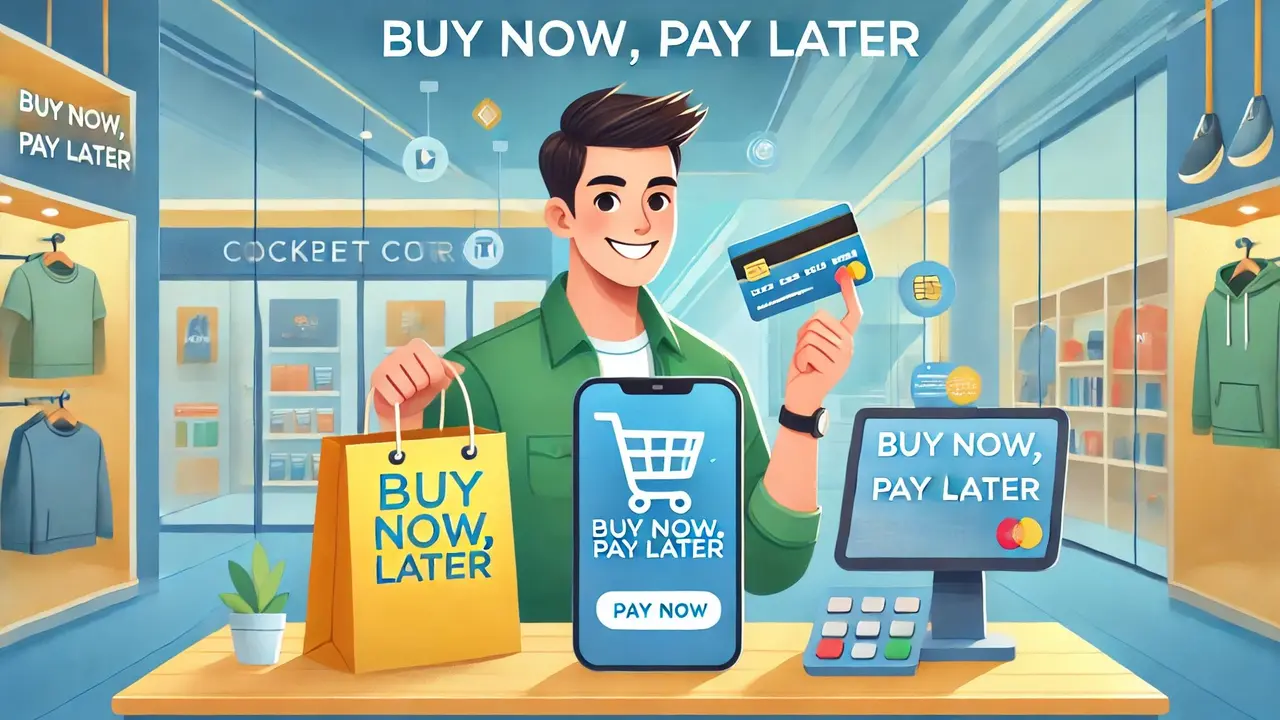Ilustrasi layanan Buy Now Pay Later (BNPL). (Foto by AI)