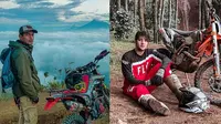 Gaya artis main motorcross (Sumber: Instagram/ibnujamilo/ammarzoni)