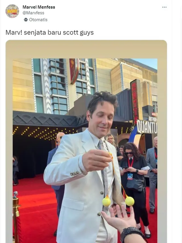 Paul Rudd di Fan Event Ant-Man and The Wasp: Quantumania