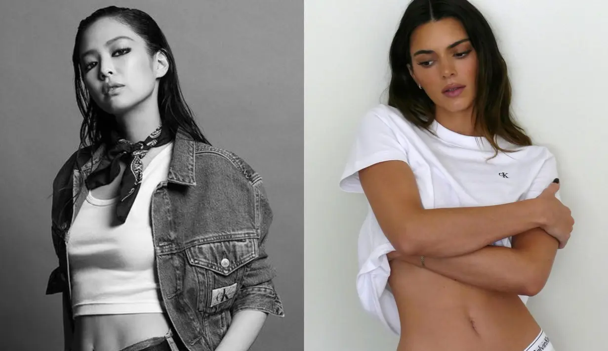 Jennie BLACKPINK dan Kendall Jenner tampil bersama dalam kampanye yang digarap Calvin Klein [@calvinklein]