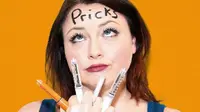Jade Byrne dalam poster sebuah pertunjukkan yang berjudul Pricks (dok Twitter @petermannwriter/https://twitter.com/petermannwriter/status/1172432237045747715/photo/1/Ossid Duha Jussas Salma