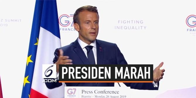 VIDEO: Merasa Istri Dihina Presiden Brasil, Emmanuel Macron Marah
