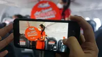 Pramugari Wings Air saat penerbangan Pontianak-Semarang (Doc Lion Air)