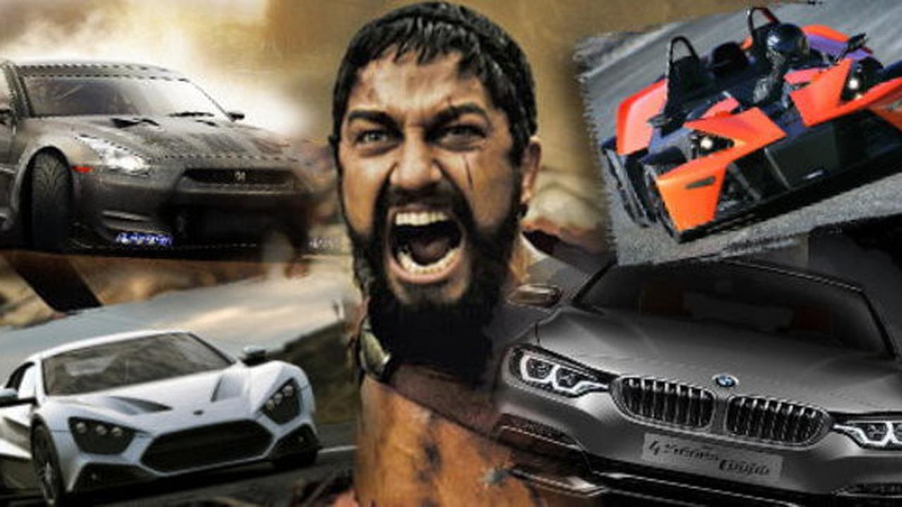 Ilustrasi desain wajah mobil Ganas