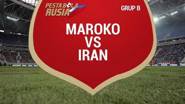 Iran menang dramatis atas Maroko berkat gol bunuh diri Aziz Bouhaddouz.