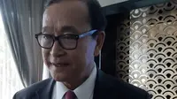 Tokoh oposisi Kamboja, Sam Rainsy. Ia menjadi eksil untuk menghindari persekusi penguasa di negaranya yang dianggap tak demokratis. Dok: Tommy Kurnia/Liputan6.com