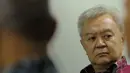 Tim kuasa hukum terdakwa Anggoro Widjojo menolak pemutaran rekaman percakapan hasil sadapan, Rabu (21/05/2014) (Liputan6.com/Faisal R Syam).