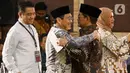 Calon gubernur Jakarta nomor urut 1, Ridwan Kamil tidak terlihat hadir dan hanya diwakili oleh calon wakilnya, Suswono. (Liputan6.com/Herman Zakharia)