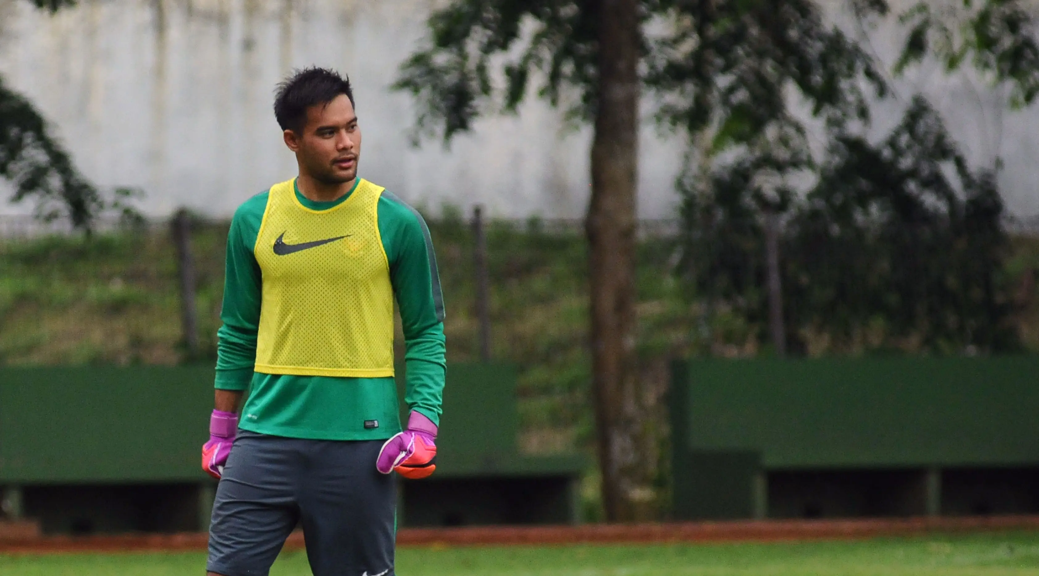 Kiper timnas Indonesia, Andritany Ardhiyasa. (Liputan6.com/Helmi Fithriansyah)