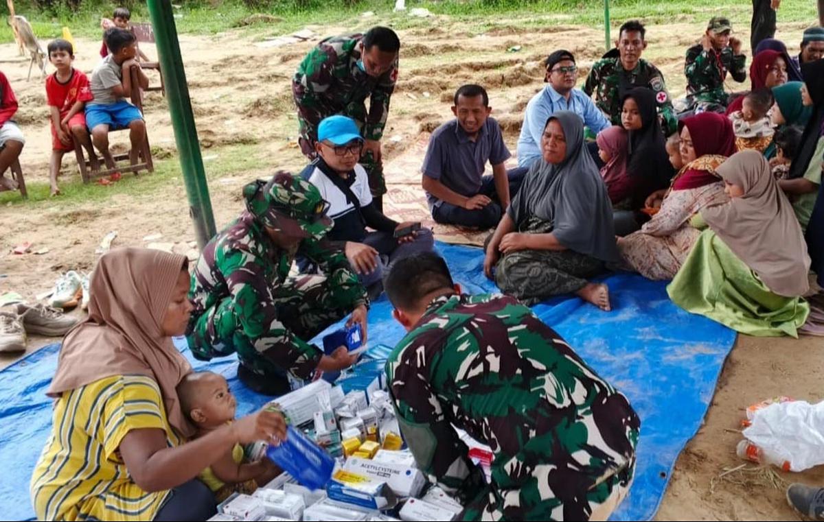 FOTO: Akses Terbatas Tantangan Pelayanan Kesehatan di Lokasi Bencana Gayo Lues