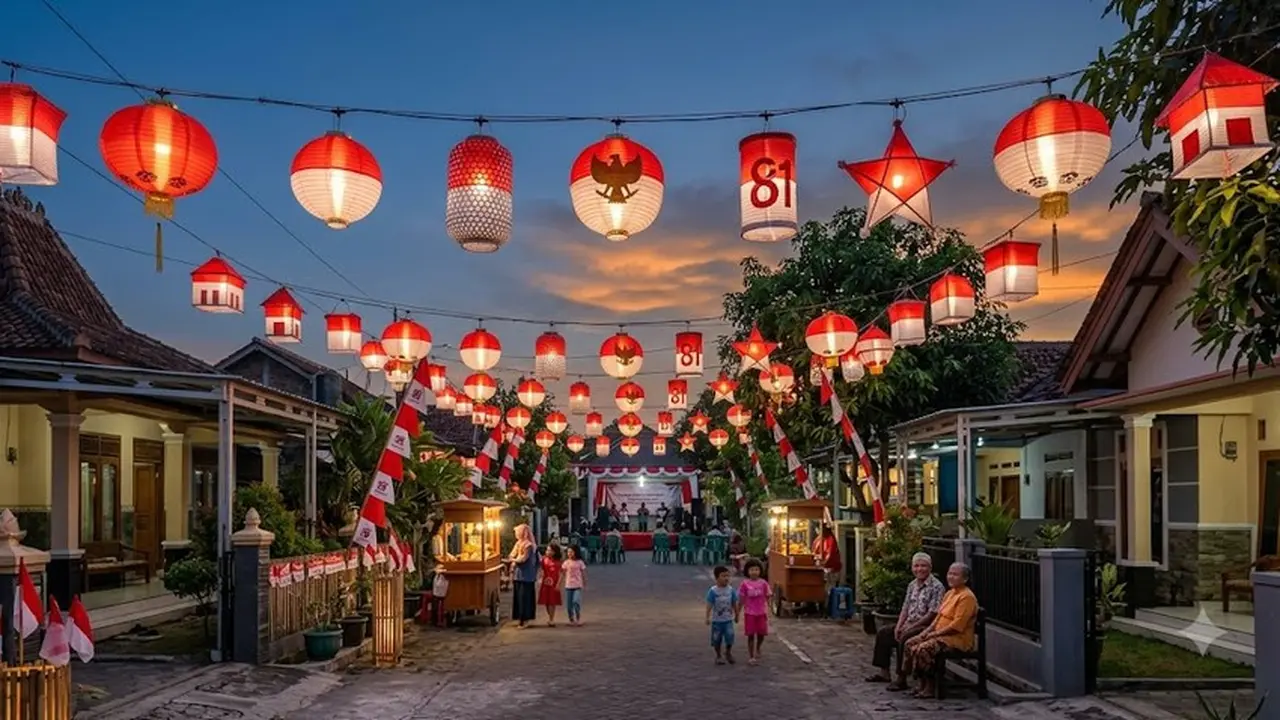 Lampu Hias Agustusan Unik HUT RI 81
