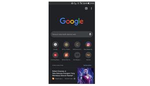 Tampilan awal Chrome dengan mode gelap di Android (Sumber: Liputan6.com/Nisa Mutia Sari)