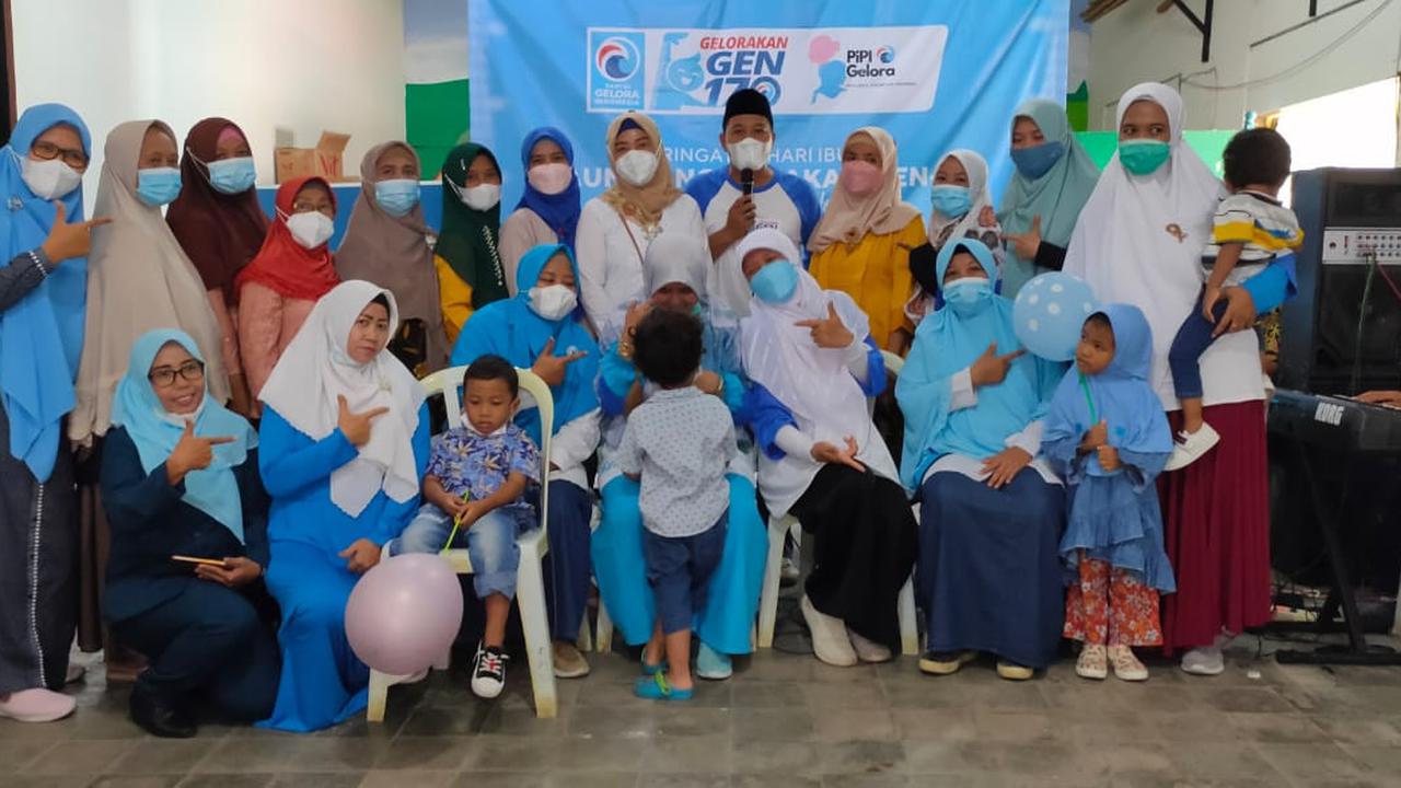 Partai Gelora Jatim melaksanakan GEN 170 yang diikuti puluhan ibu hamil. (Foto: Istimewa).