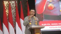 Irjen Pol Whisnu Hermawan Februanto menggantikan Komjen Pol Agung Setya Imam Effendi sebagai Kapolda Sumut