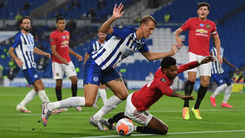 Bruno Fernandes Tampil Apik, Manchester United Bantai Brighton 3-0