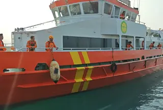 Hari ke-10 pencarian jurnalis hilang kontak di Perairan Gunung Anak Krakatau. (Liputan6.com/Istimewa).