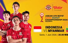 Ayo Garuda Muda! ASEAN U19 Boys Championship 2026: Indonesia vs Myanmar Hanya di Vidio