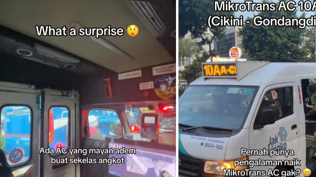 Ada AC hingga Pintu Buka Tutup Otomatis, Momen Wanita Naik Angkot Modern di Jakarta Ini Curi Perhatian