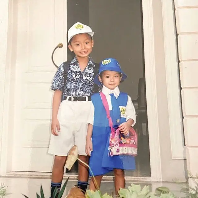 6 Potret Kebersamaan Leon Dozan dan Nabilah Rahman, Kakak Adik Kompak Sedari Kecil
