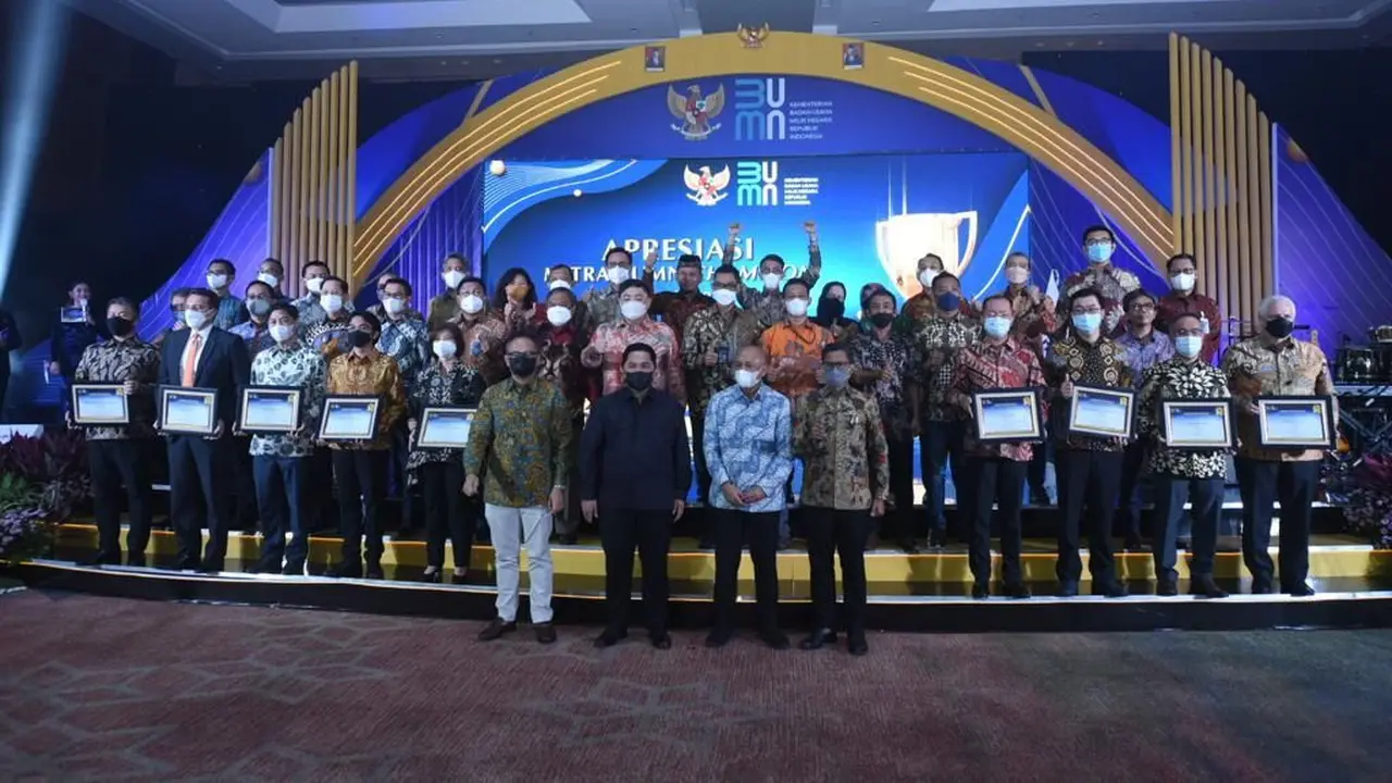 Apresiasi Mitra BUMN Champion 2022, pada senin 9 Mei 2022 di Ballroom Grha Pertamina Persero.