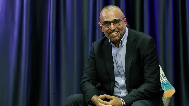 <p>Founder & Chairman of SIS and Inspirasi Group of Schools Jaspal Sidhu berkunjung ke Liputan6.com. (Herman/Liputan6.com)</p>