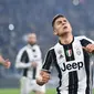 Striker Juventus Paulo Dybala berhasrat menjebol gawang FC Porto. (Andrea Di Marco/ANSA via AP)