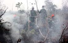 Aksi Paskhas atasi kabut asap di Pekanbaru