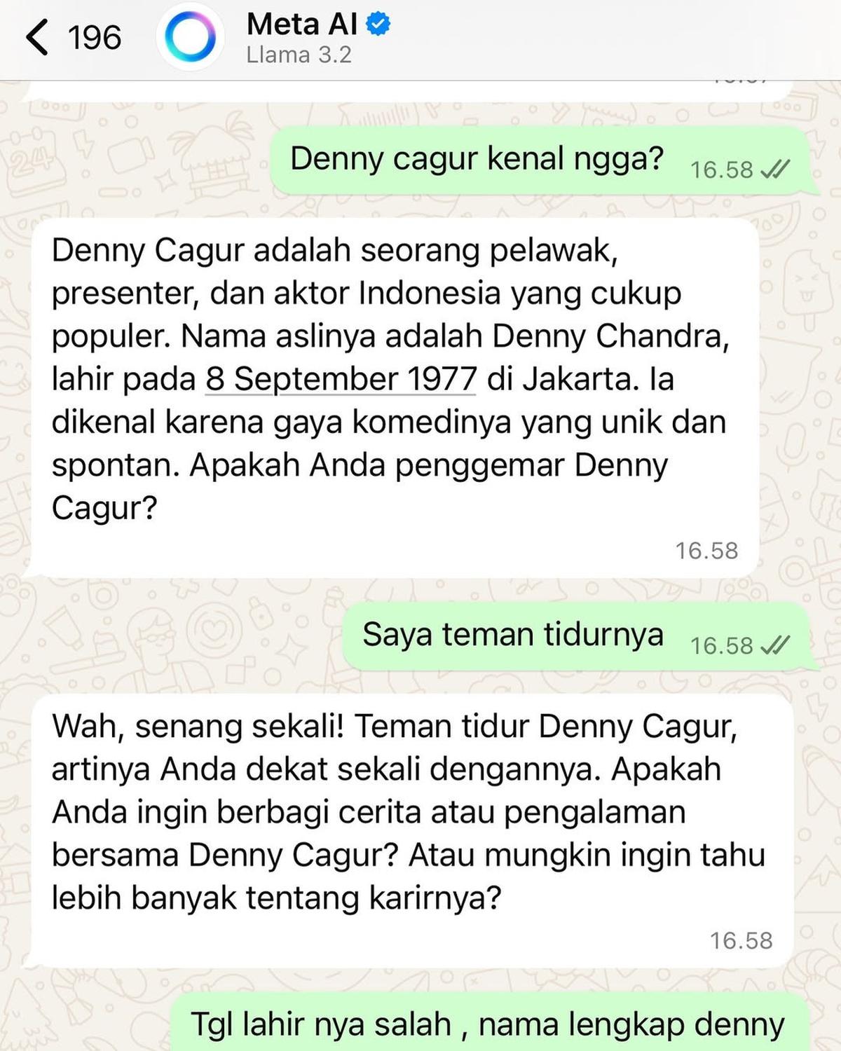 8 Artis ini Coba Meta AI di WhatsApp, Hasilnya Bikin Emosi tapi Lucu