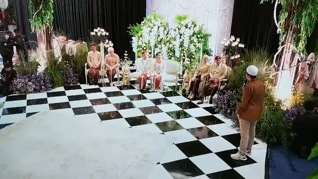 Pernikahan Thariq Halilintar - Aaliyah Massaid. ( M Altaf Jauhar/ Liputan6.com)