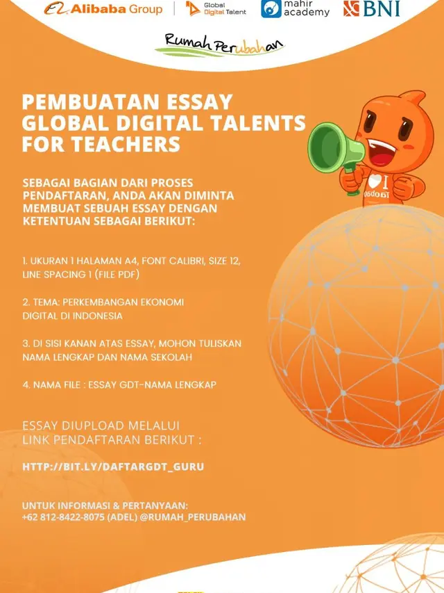 Rumah Perubahan, Alibaba dan BNI buka program pelatihan ekonomi digital. (Istimewa)