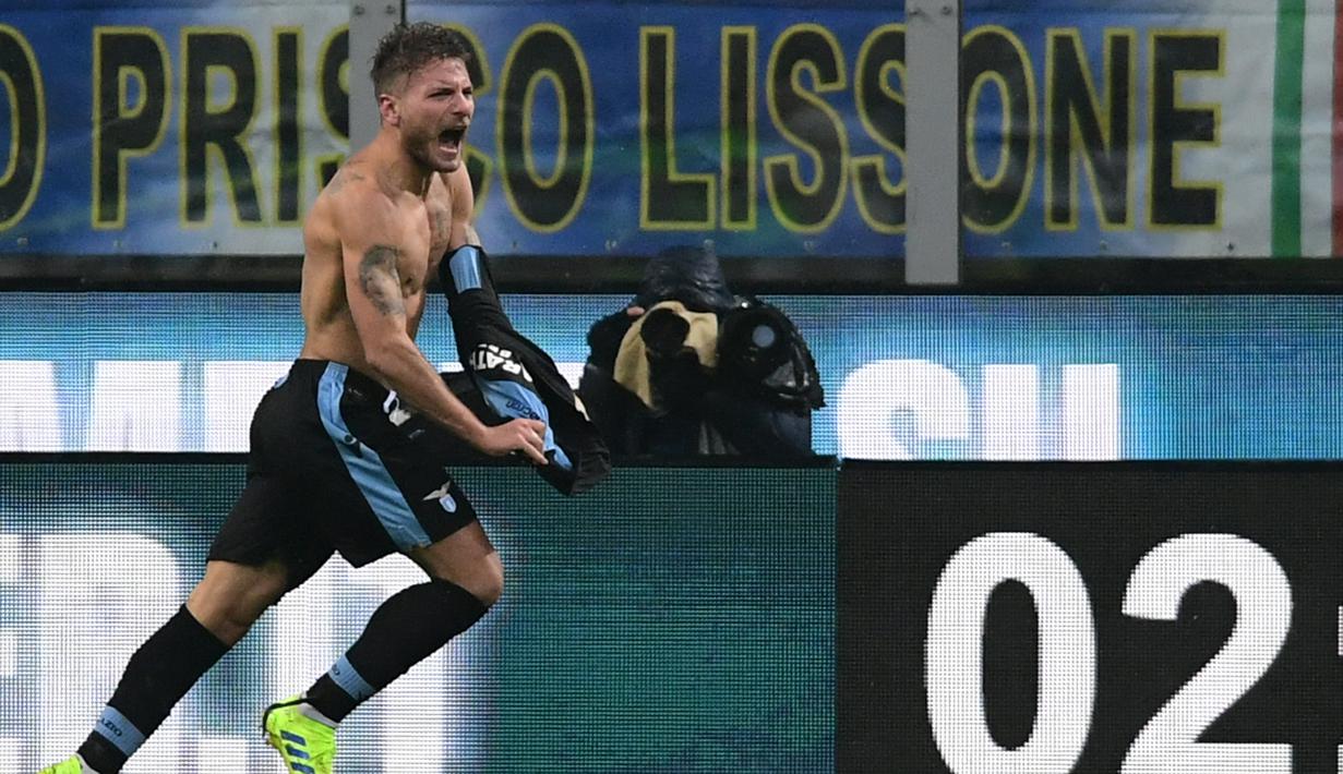 7. Ciro Immobile (Lazio) - 11 gol dan 2 assist (AFP/Miguel Medina)