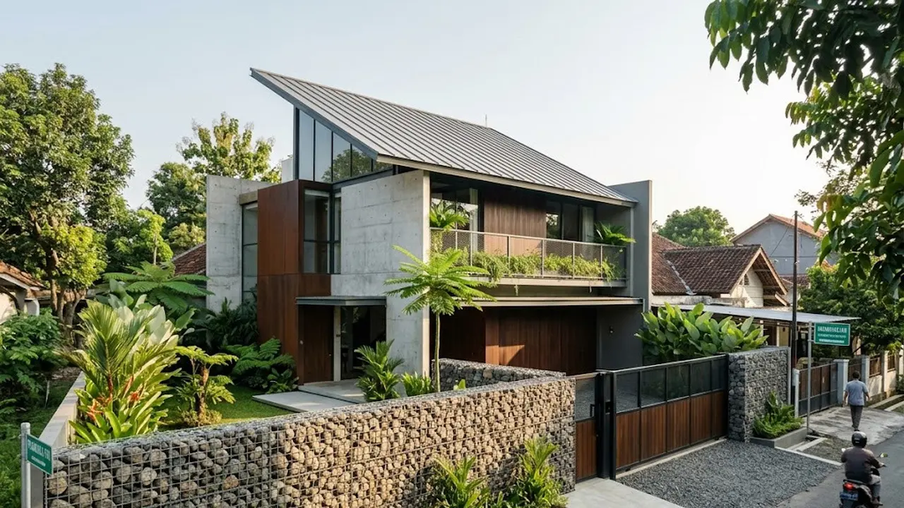 Model Pagar Rumah yang Membantu Mengurangi Debu dari Jalan