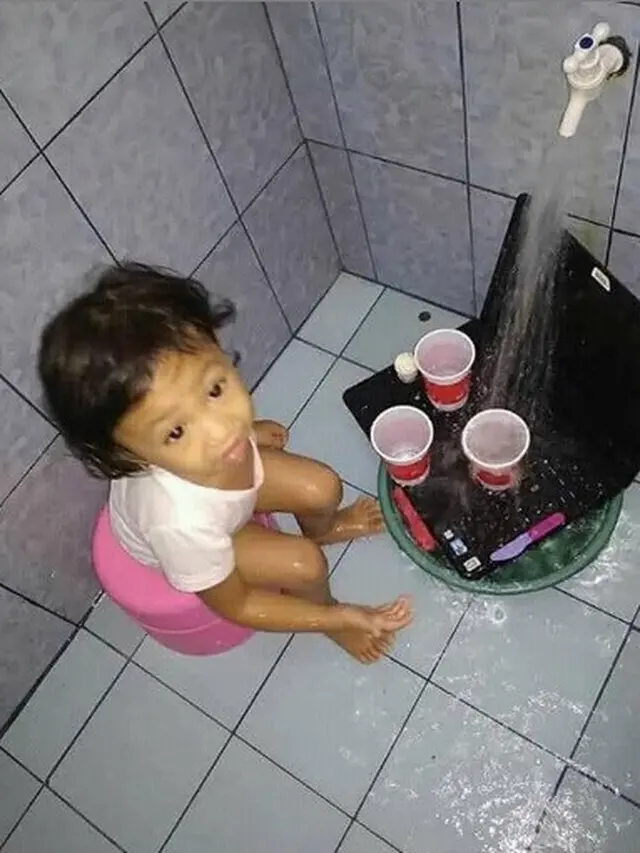kelakuan polos bocah