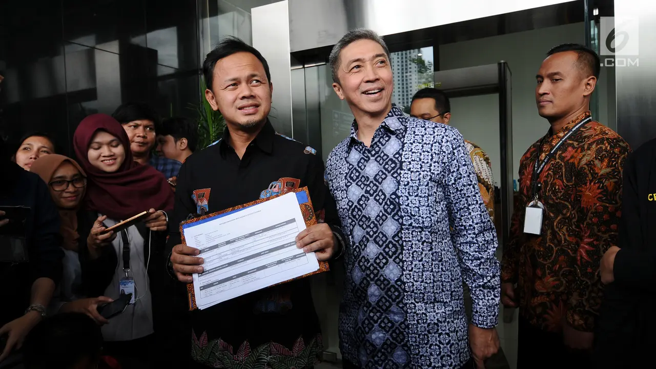 Bakal Calon Wali Kota dan Wakil Wali Kota Bogor Datangi KPK