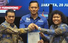 FOTO: Wajah Semringah Marshel Saat Didukung AHY untuk Maju di Pilkada Tangsel 2024