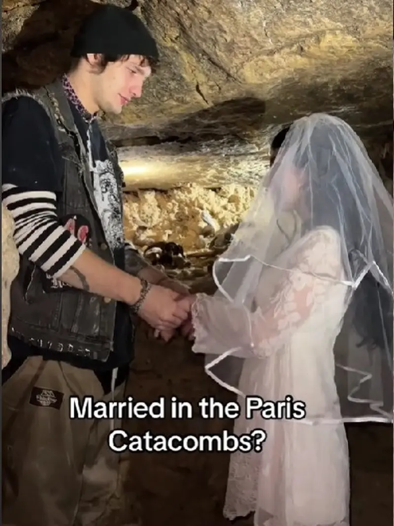 Kisah pasangan Amerika menikah di katakomba Prancis