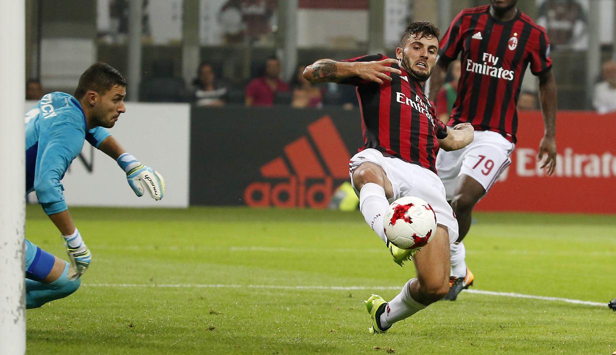 Stiker bernomor punggung 63 ini berhasil mengemas tiga gol dalam lima laga terakhir. (AP/Antonio Calanni)