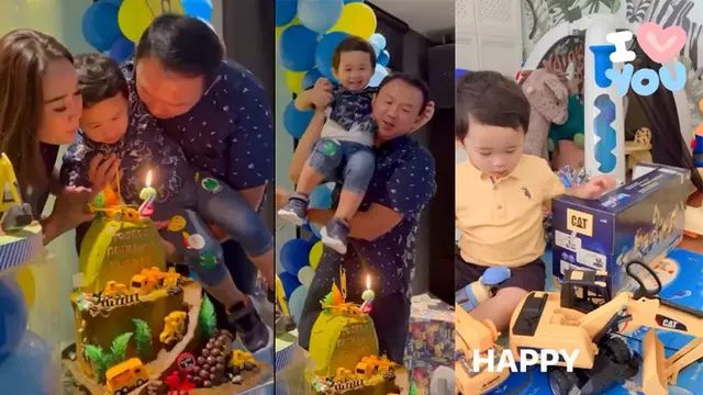 Genap Berusia 2 Tahun, Ini 6 Momen Ultah Yosafat Putra Ahok dengan Tema Proyek