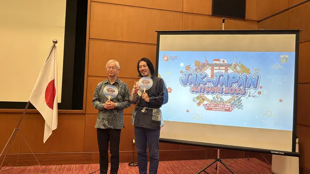 Inami Kazumi dan Hiroaki Kato Pada Press Conference JJM 2026 Senin (26/10/2026) (Dok: Liputan6/Nasywa Fakhirah)