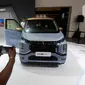Mobil listrik Mitsubishi eK X EV dipamerkan pada pameran otomotif Gaikindo Indonesia International Auto Show (GIIAS) 2023 di ICE BSD, Tangerang, Banten, Kamis (10/8/2023). (merdeka.com/Arie Basuki)