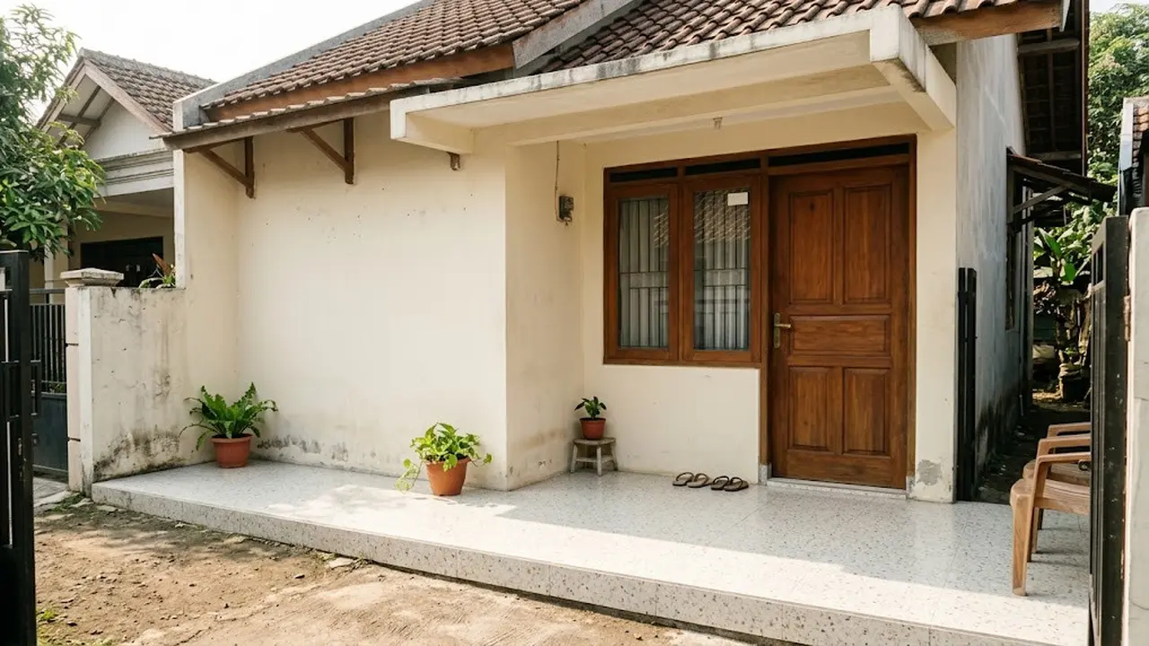 Ide Lantai Teras Rumah Kecil