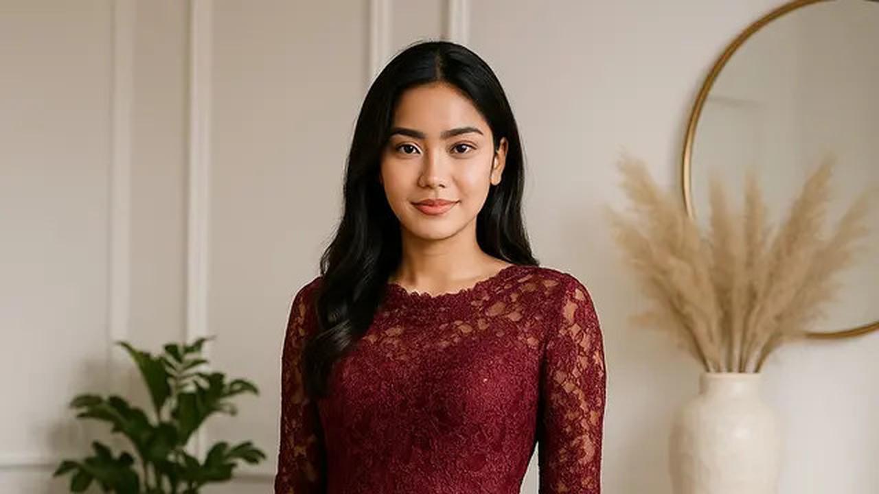 20 Model Dress Batik Kombinasi Brokat Lengan Panjang, Anggun untuk Acara Resmi dan Kondangan