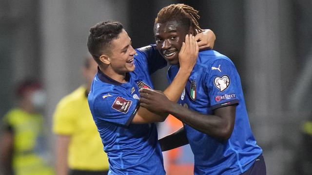 Foto: Moise Kean, Penggawa Anyar Juventus yang Jadi Bintang Lapangan Italia di Laga Kualifikasi Piala Dunia 2022 melawan Lithuania