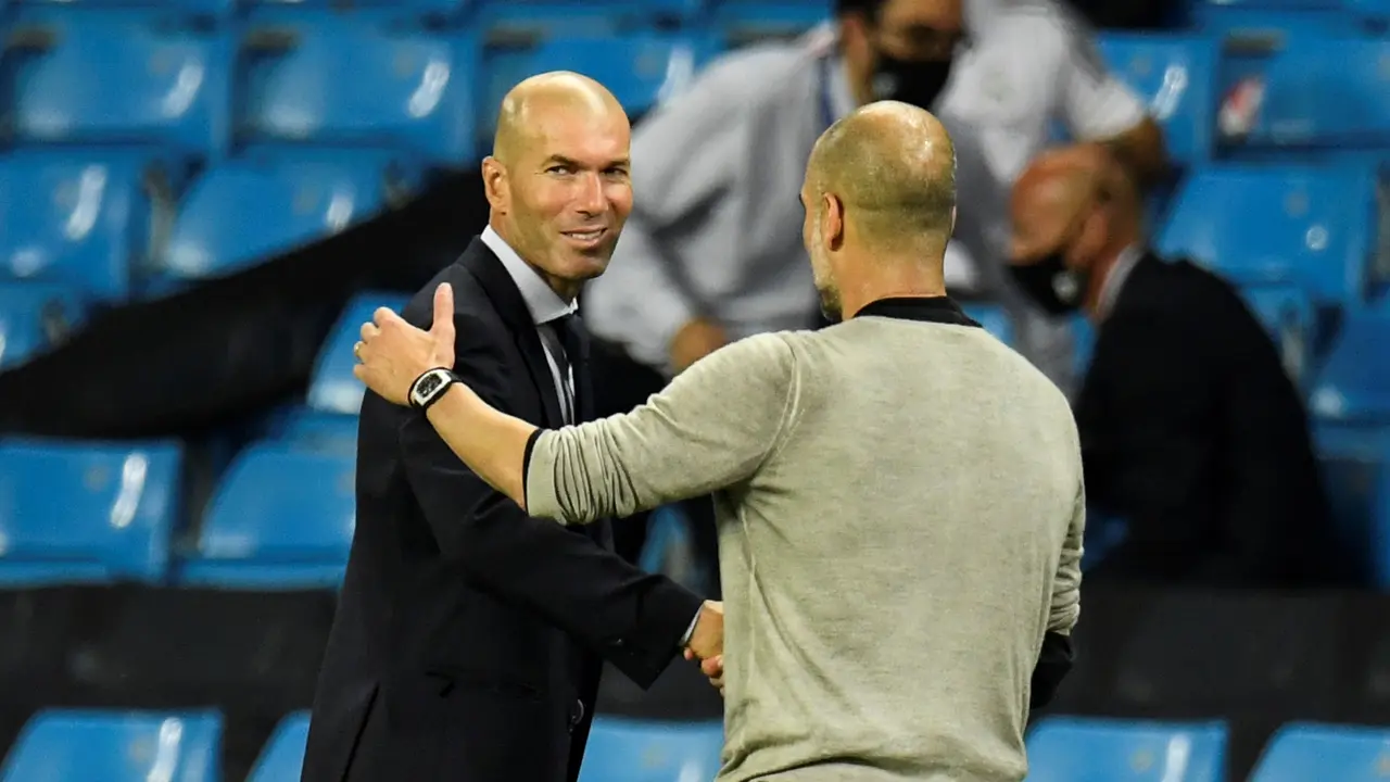 Pep Guardiola dan Zinedine Zidane