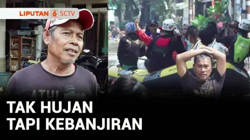 VIDEO: Kali Angke Meluap, Perumahan Villa Pamulang Depok Terendam Banjir 2 Meter