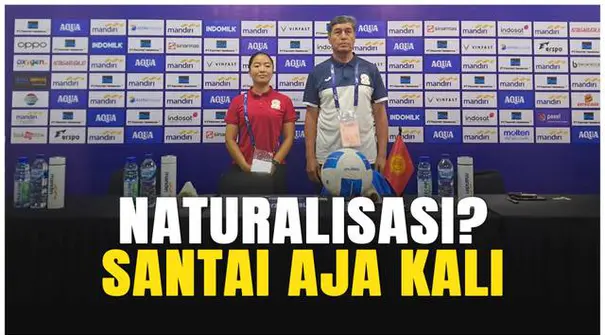 Pelatih Timnas Kirgistan Putri, Zakirov Nematzhan, memberikan tanggapan santai soal banyaknya pemain naturalisasi di skuad Timnas Indonesia Putri pada Grup D Kualifikasi Piala Asia Putri 2026. Menurutnya, naturalisasi pemain adalah hal yang wajar dal...