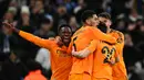 Bertandang ke markas Manchester City, Real Madrid merebut kemenangan dramatis dengan skor 3-2. (Oli SCARFF/AFP)