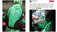 Momen Kocak Saat Driver Ojek Online Kehujanan Ini Bikin Ketawa (sumber:Instagram/dramaojol.id)